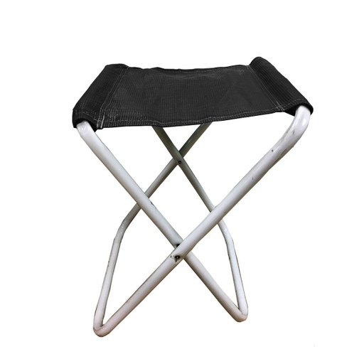 [SOL-2040 Negro] Banco tijera, caño 5/8", tela solwind 2040