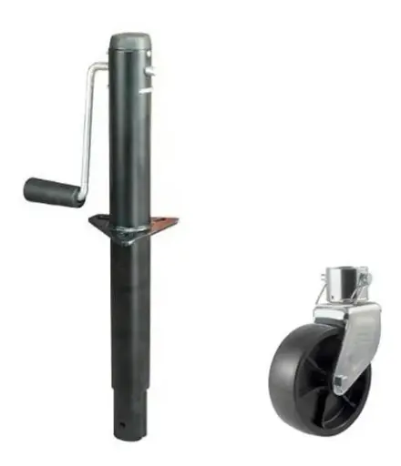 [TM-701059-TM-701071-ME] Pata Estabilizadora Trailer Con Gato Manivela Rueda 2000lbs