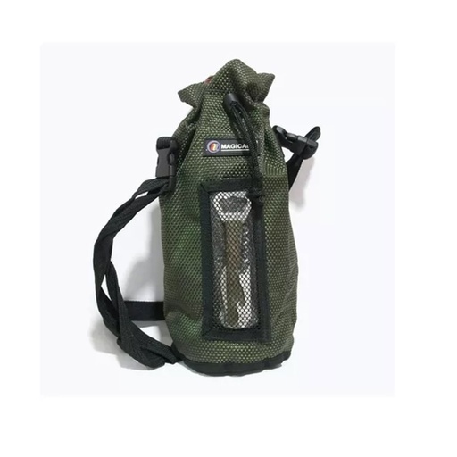 [WON-MK-2025 VERDE] Bolso Térmico para botella de 2,25 litro con saca corcho