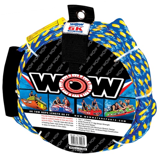 [KIE-1020891040000] Cabo Cuerda De Arrastre Para Inflable Wow 6 Personas 18.3 Mts