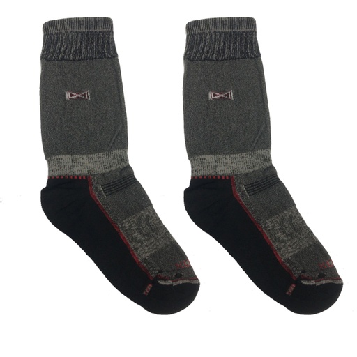 [SOX-TE31B-S-GRISROJO] Medias Termicas Sox Microfibra Talle S GrisRojo