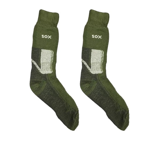 [SOX-TE01A-L-VERDE] Medias Termicas Sox Outdoor Algodon Pigüe Talle L Verde