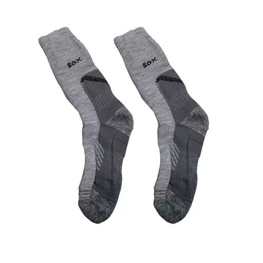 [SOX-TE01A-L-Gris] Medias Termicas Sox Outdoor Algodon Pigüe Talle L Gris