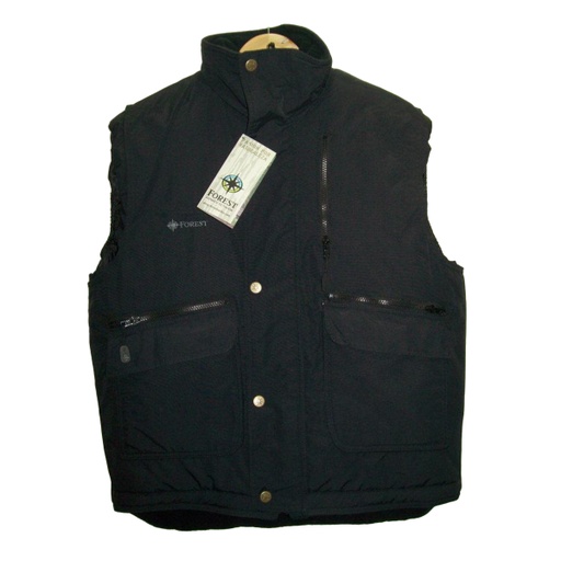 [FOR-05404-NEGRO-L] Chaleco Hombre Forest Leather Bravo
