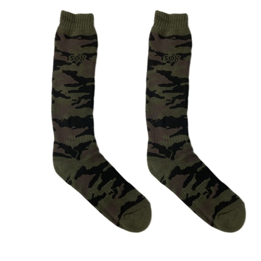 [SOX-TE02A-L-VerdeMarron] Medias Termicas Camuflada Outdoor Algodon Linea Tecnologica