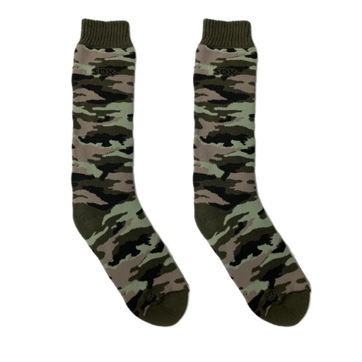 [SOX-TE02A-L-VerdeBeige] Medias Termicas Camuflada Outdoor Algodon Linea Tecnologica