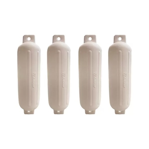 [KIE-1069933200000x4] Defensa Inflable Náutica Blanca Extragrande 20x68cm X 4
