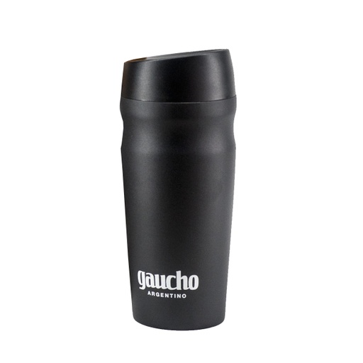 [WON-GJO2-040 NEGRO] Vaso Jarro Térmico Gaucho Argentino Acero Inoxidable