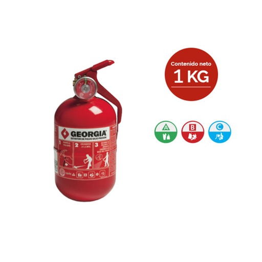 [GEO-101508] Matafuegos polvo quimico ABC 1KG modelo 4"