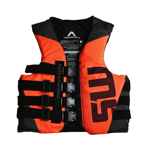 [KIE-1010120305016] Chaleco Salvavidas Aquafloat Ski Moto De Agua 4 Cinturones Talle 16 Línea Nueva