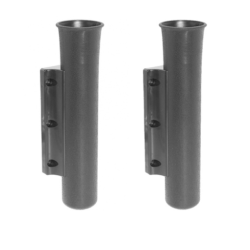 [KIE-1069917280000X2] Posa Caña Porta Caña Plástico Negro Lateral De Aplicar Lancha X2