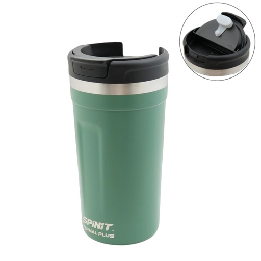 [AB-189031] Vaso Termico Spinit Termal Plus 480 Ml Acero Inoxidable Verde