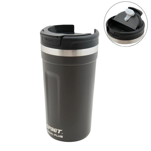 [AB-189028] Vaso Termico Spinit Termal Plus 480 Ml Acero Inoxidable Negro