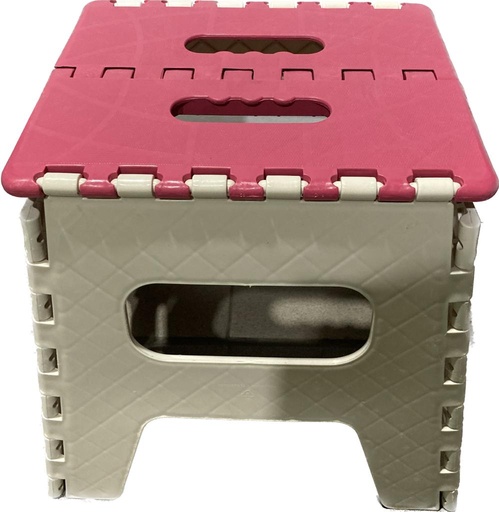 [AGDT-BR005-T-ROSA] Banquito Plegable Plastico Banco Banqueta Resistente 