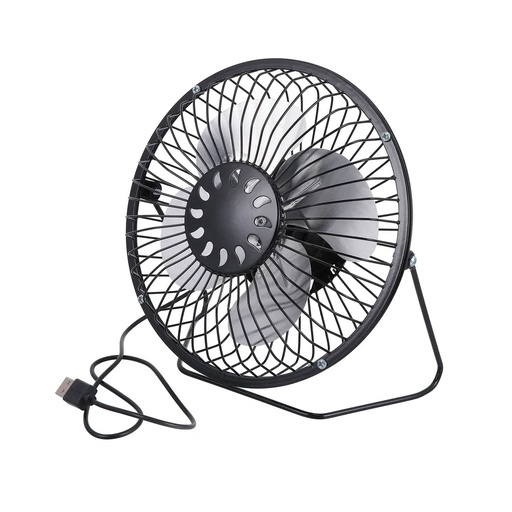 [AGDT-FAN-USB-6-BLACK] Mini Ventilador Usb Portatil Escritorio 6 Pulgadas