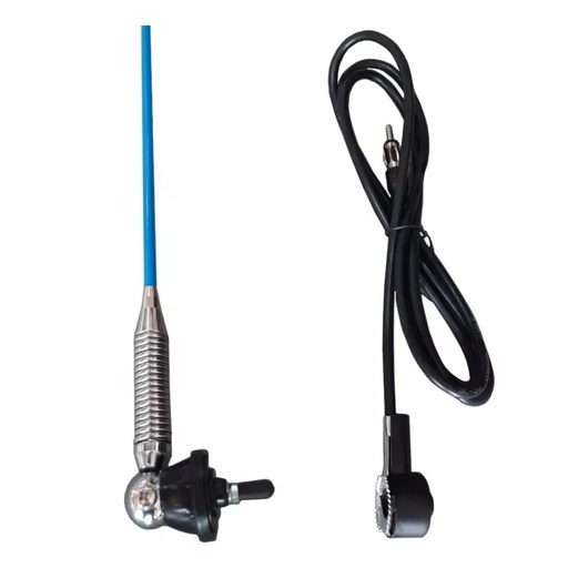 [AGDT-KSC87AZUL] Antena Latigo Camion Cuatri Jeep 4x4 Nautica 2 Metros Azul