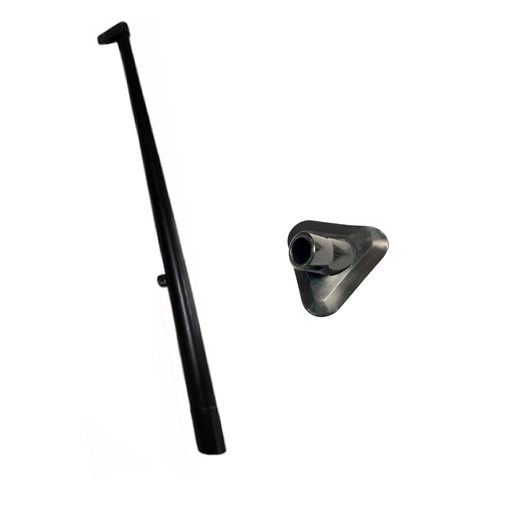 [MAZ-M029-M029-BIS-N] Mastil Con Base Para Pegar Gomon Semirrigido Nautica