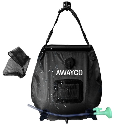 [AW-1030021] Ducha Solar Con Indicador De Temperatura Awayco Portátil 20 Litros Camping Aire Libre 