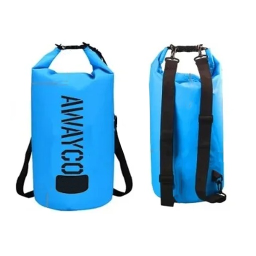 [AW-1030044] Bolso Mochila Estanco A Prueba De Agua Impermeable Awayco 30lt Celeste