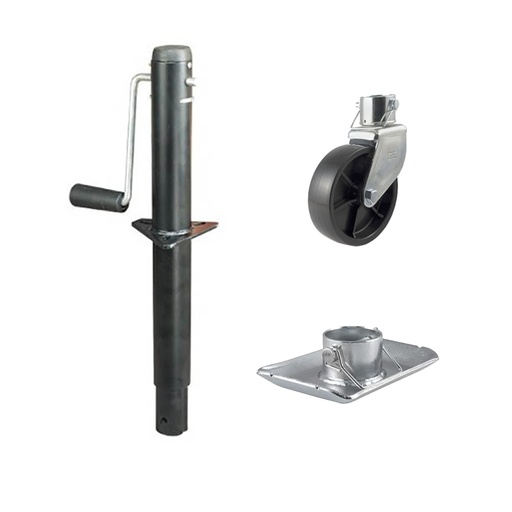 [TM-701058-701070-701073-1] Rueda Timonera De Lanza Trailer Reforzada 1000lbs